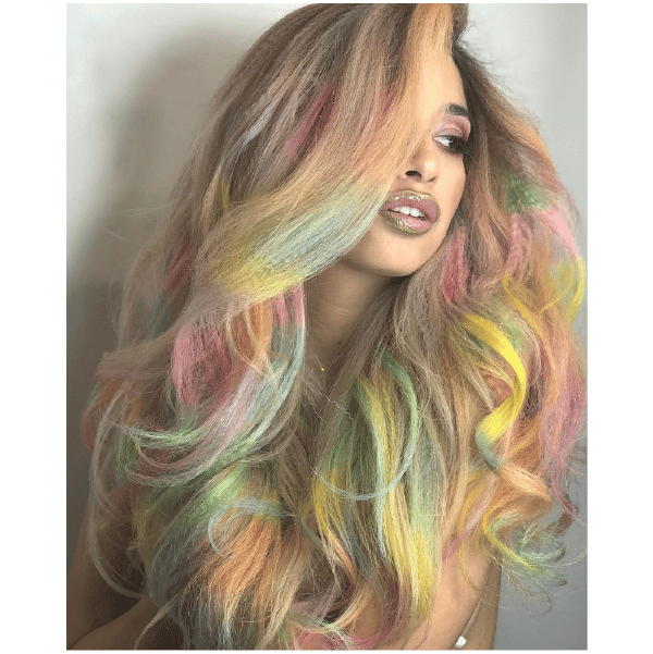 Collaboration winner entry by hairstylist @leysahairandmakeup for the 2017 #ONESHOT Hair Awards Hot Shot