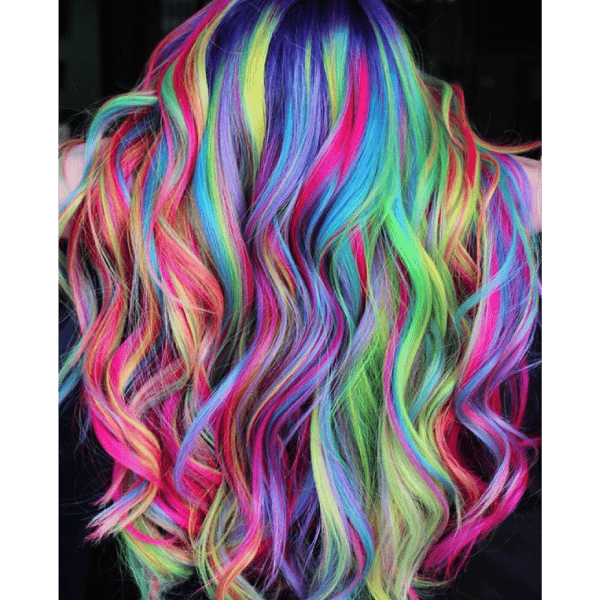 Vibrant winner entry by hairstylist @makeupbyfrances for the 2017 #ONESHOT Hair Awards Hot Shot