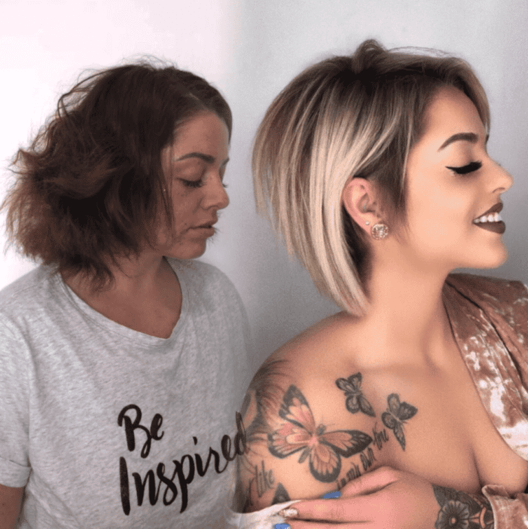 Overall Transformation winner entry by hairstylist @amburgerofhair for the 2018 #ONESHOT Hair Awards Hot Shot