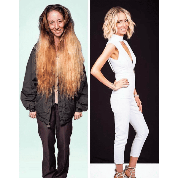 Transformation winner entry by hairstylist @saramay_level10 for the 2017 #ONESHOT Hair Awards Hot Shot