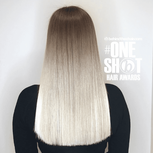 Ombré winner entry by hairstylist @sheffpavelstylist for the 2017 #ONESHOT Hair Awards Hot Shot