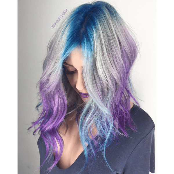 Unconventional Color winner entry by hairstylist @stephygnarstagram for the 2017 #ONESHOT Hair Awards Hot Shot