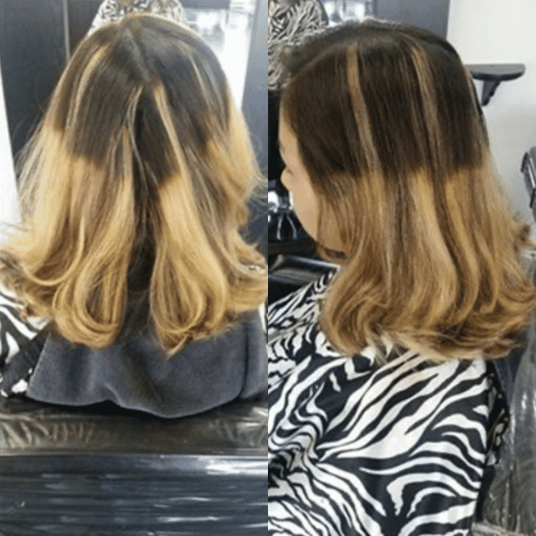 color corrections before & after