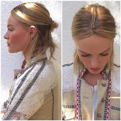 Center Part Micro Braid- Kate Bosworth - Schwarzkopf