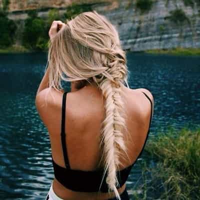 Messy, Beachy Fishtail Braid - Brazilian Blowout