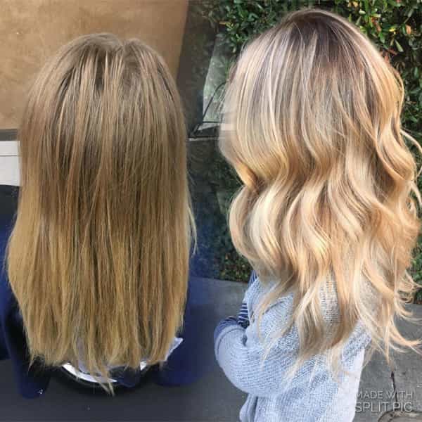 Mackenzie Spaulding @loveyourhair_kenz Aloxxi Rooty Blonde Balayage Formula How To Steps Color Formulas