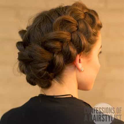 Double Dutch Braid Upstyle by Jenny Strebe