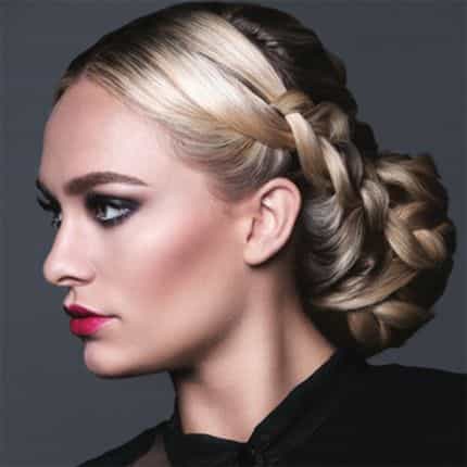 Pulled Back Braided Bun - Farouk CHI