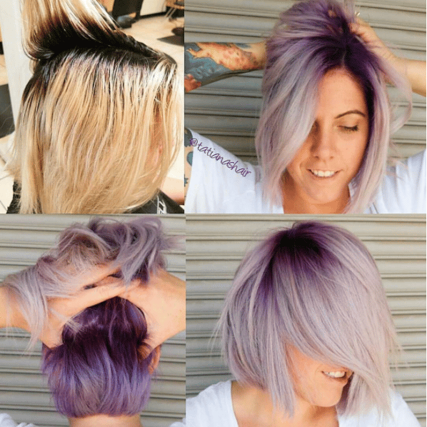 Purple Pastel Shadow Root - Tatiana Silvestri Collage