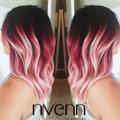 Transforming Dark Red to OMG Ombre - Schwarzkopf