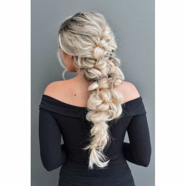 bridal bride bridal hair Pinterest long romantic cascading down 'do down-style alisha jared colorproof extensions