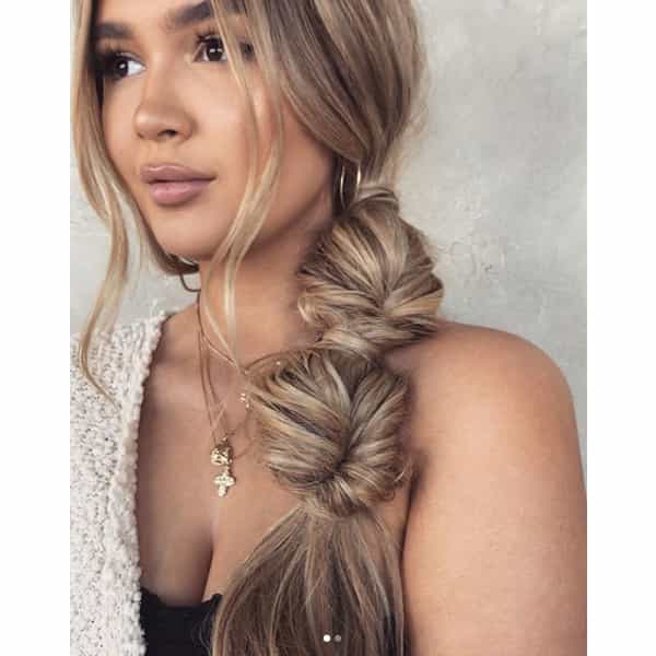 Taylor Lamb Hair Creates Festival Looks On Blonde Featuring Different Braided Styles