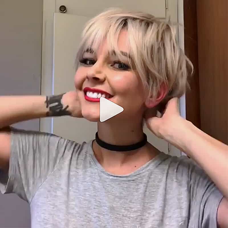 Briana Cisneros Pixie Haircut Short Hair Styling Instagram Video Tutorials
