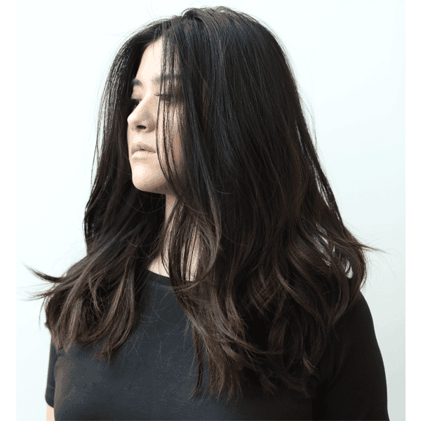 hair style, blow out, blow-dry, after