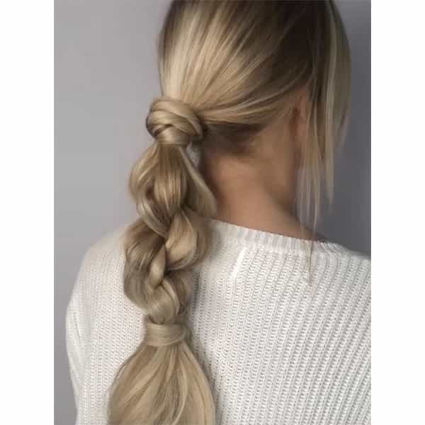 Annette Waligora @annette_updo_artist Matrix How To Looped Braid Ponytail Styling Style Instagram Video Quickie Pony Frizz Free Smooth