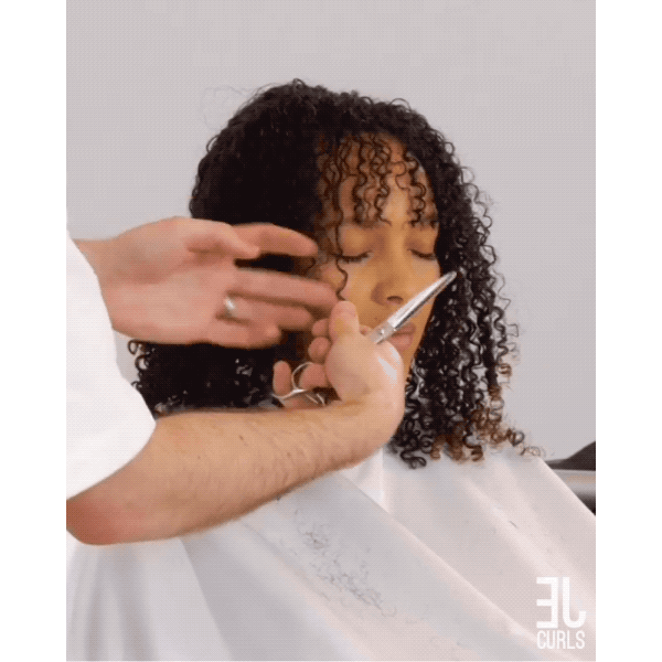 Evan Joseph @evanjosephcurls Tips For Cutting Bangs On Curly Hair Natural Texture Curly Bangs Wavy Hair Curly Hair