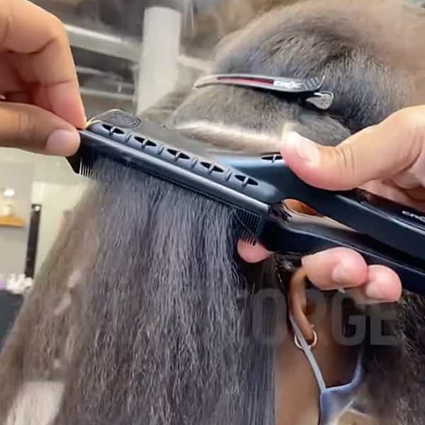silk press tips for curly to straight transformations and blowouts tutorials ask a btc expert @johnwgeorge