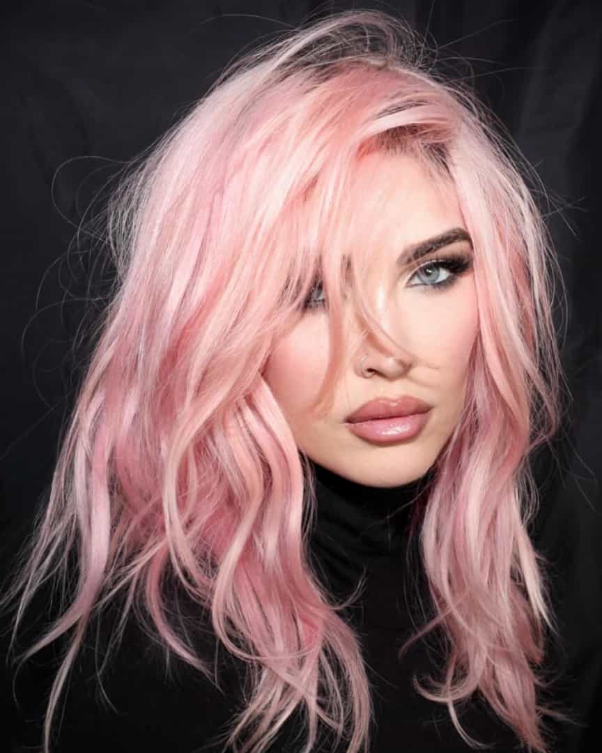 megan fox pink hair