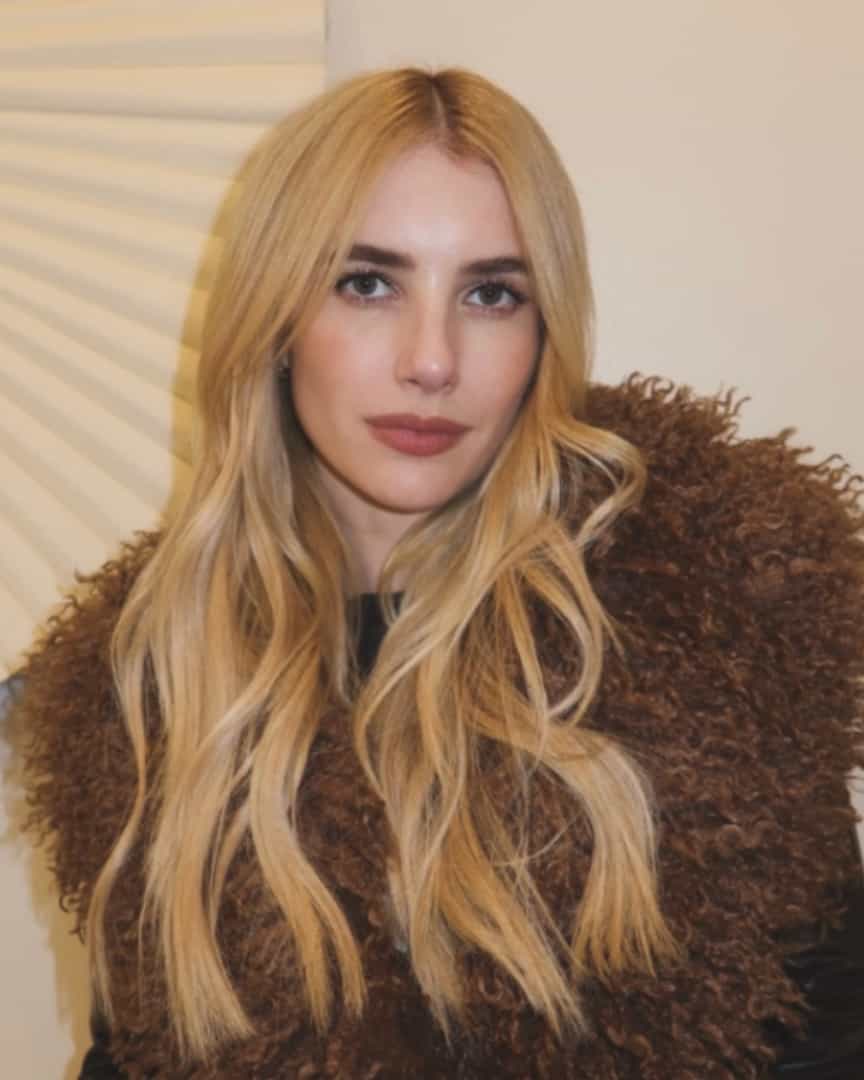 emma roberts champagne blonde
