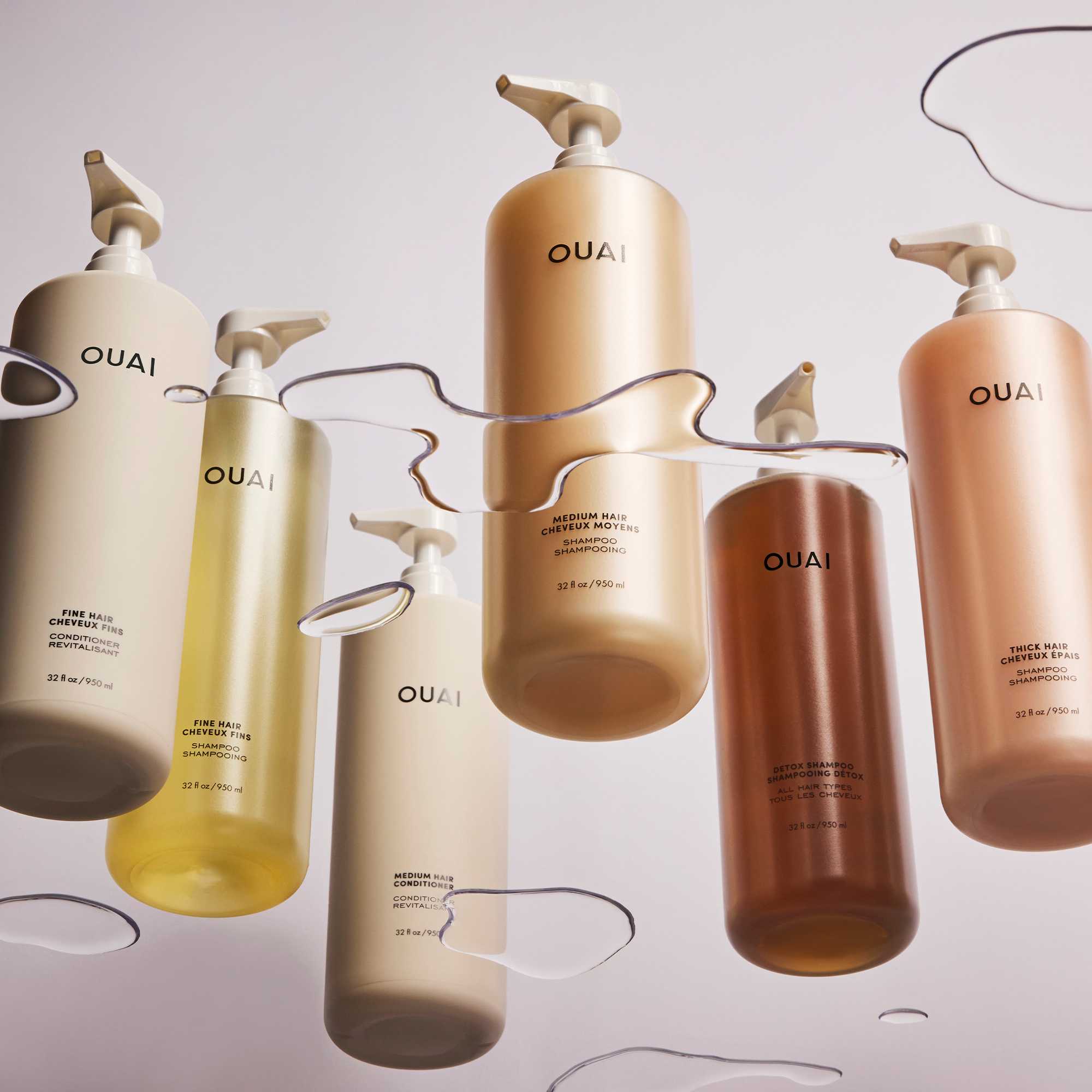 ouai liter size shampoos and conditioners