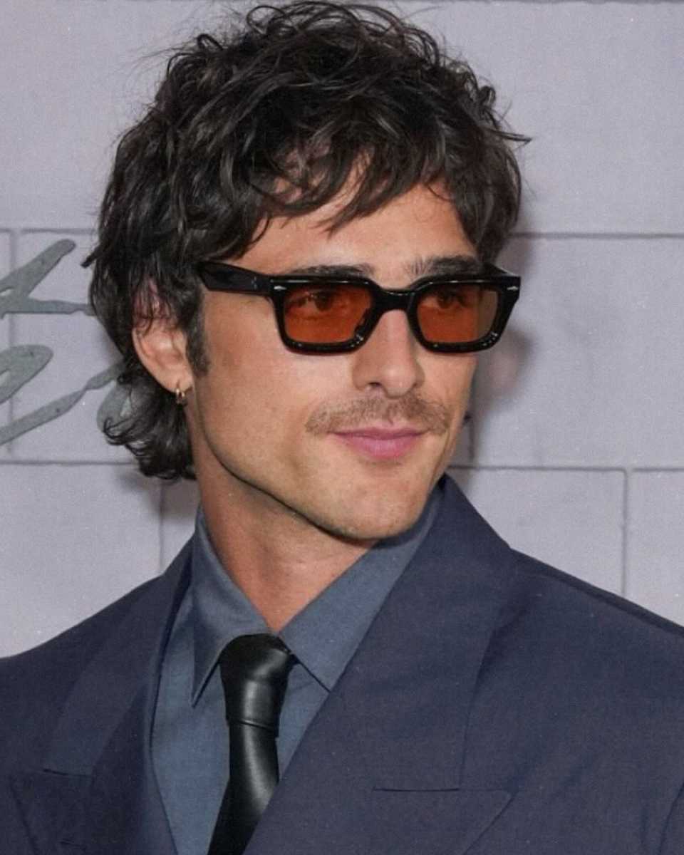 mens hair trends feat modern mullet on Jacob Elordi