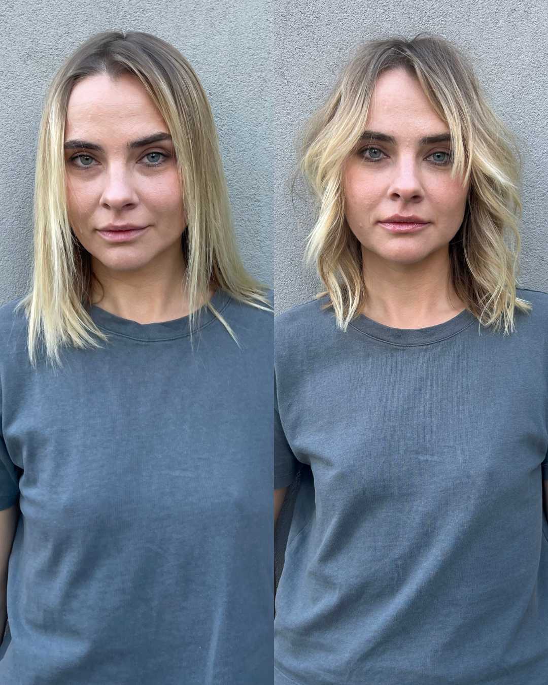 before and after haircut