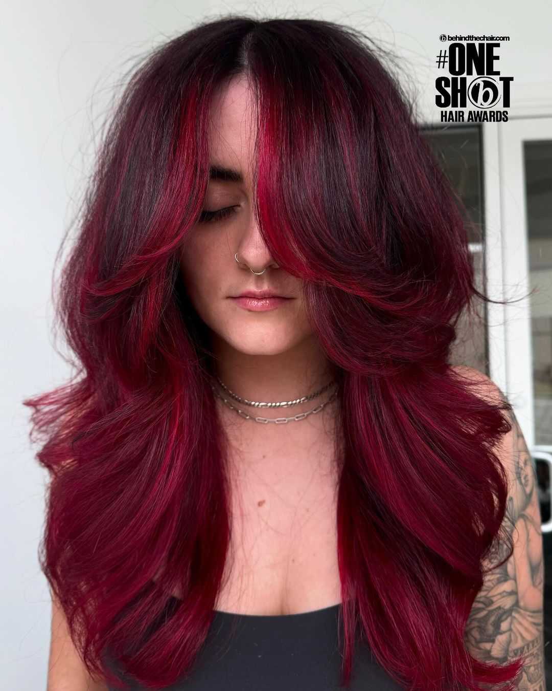 Amber Young — Reds ONESHOT Hair Awards entry
