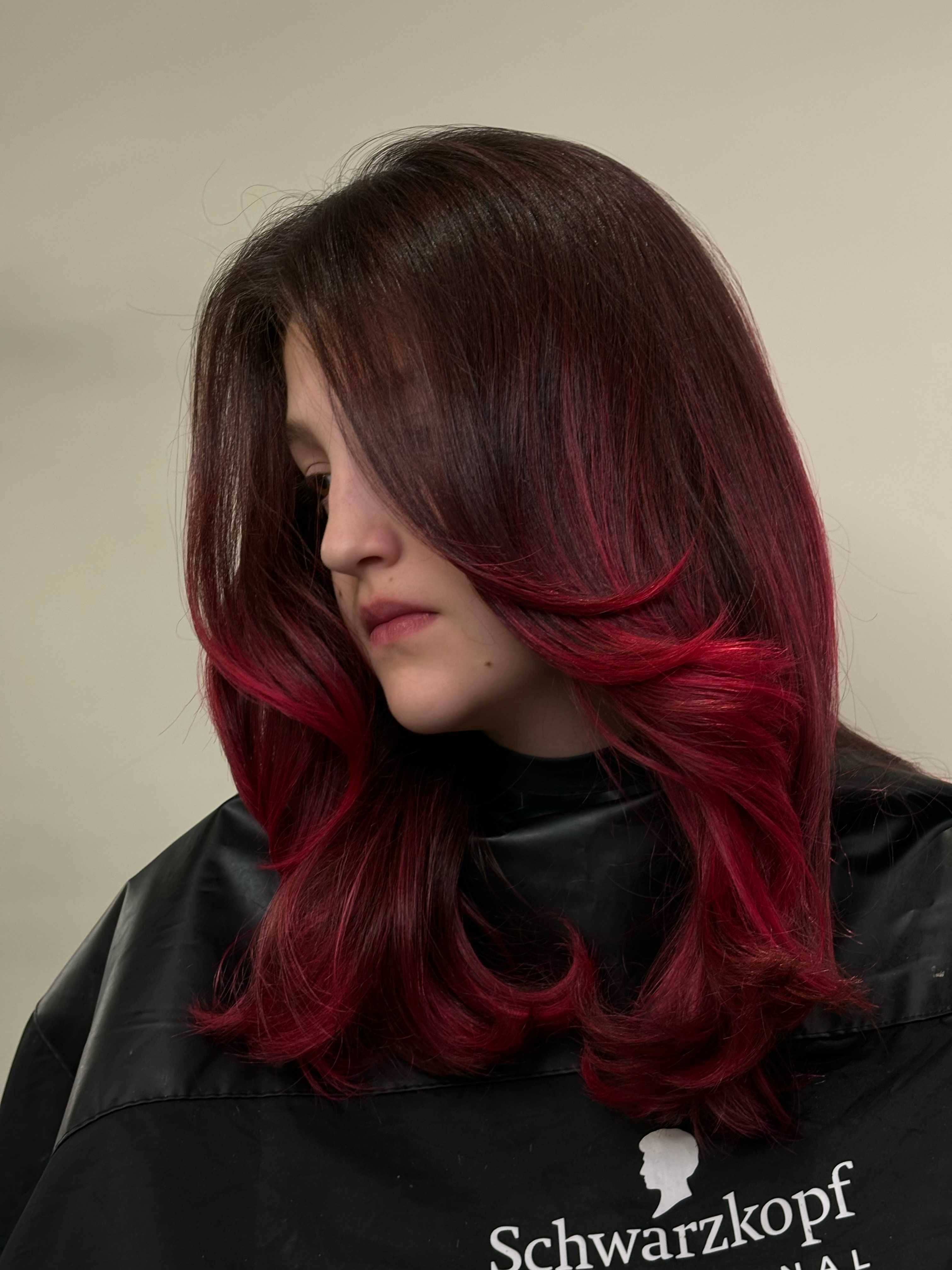 Angelina Lovela — Reds ONESHOT Hair Awards entry