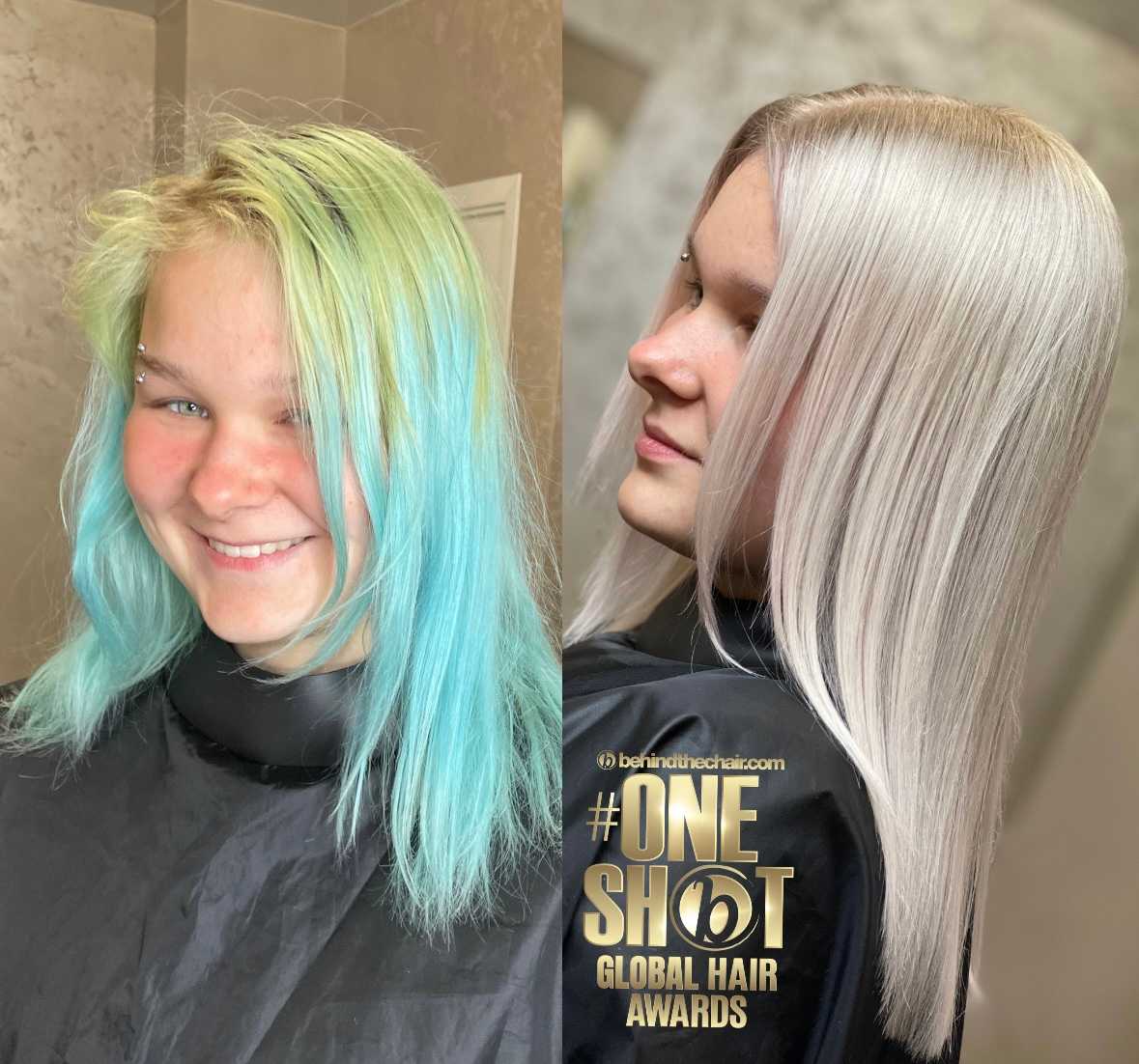 Alekhina Ivetta — Color Transformation ONESHOT Hair Awards entry