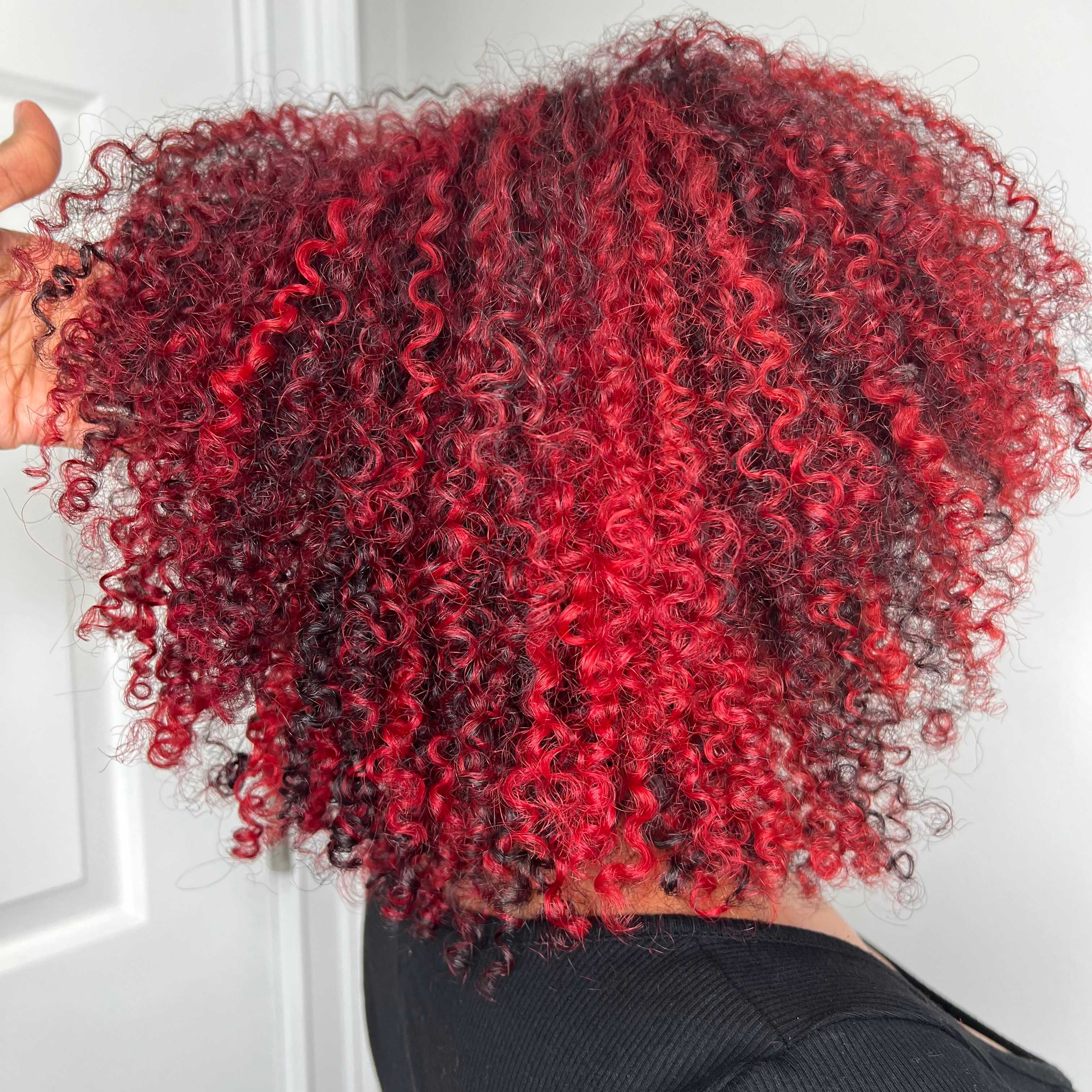 Unique Johnson — Reds ONESHOT Hair Awards entry