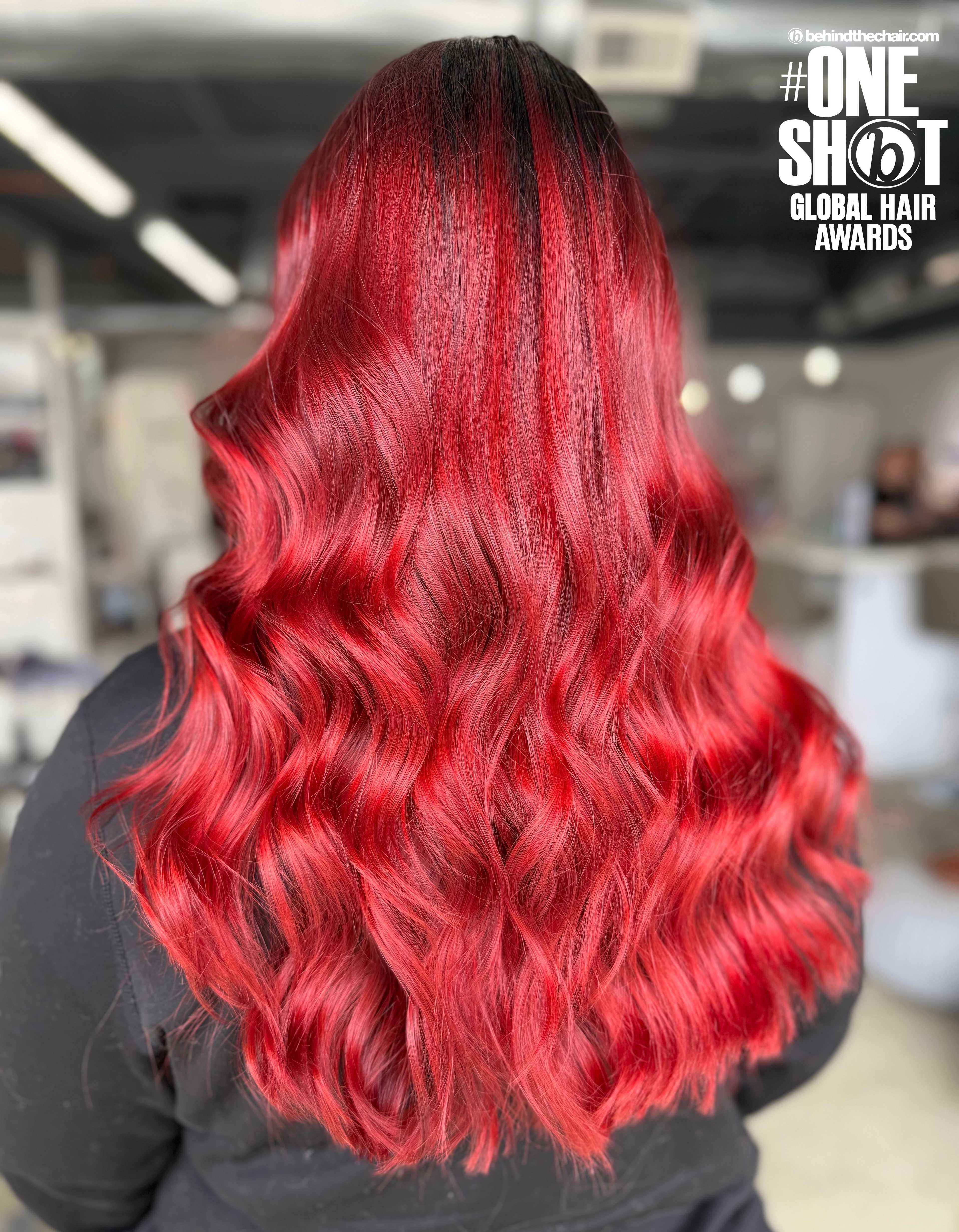 Autumn Burkett — Reds ONESHOT Hair Awards entry