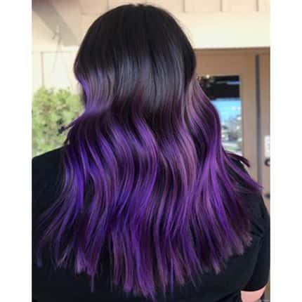 Dip-Dyed Violet