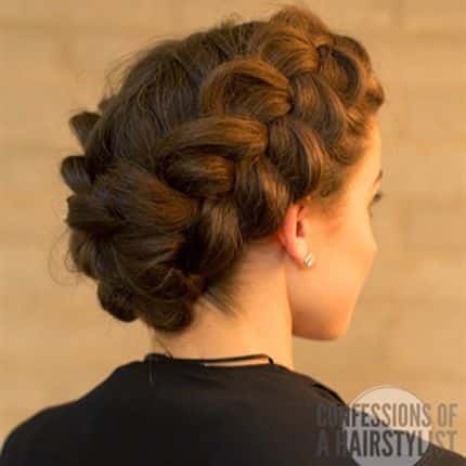 Double Dutch Braid Upstyle by Jenny Strebe