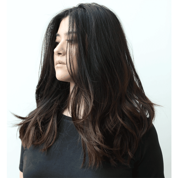 hair style, blow out, blow-dry, after