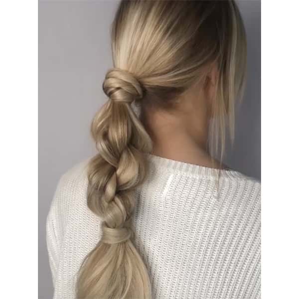 Annette Waligora @annette_updo_artist Matrix How To Looped Braid Ponytail Styling Style Instagram Video Quickie Pony Frizz Free Smooth