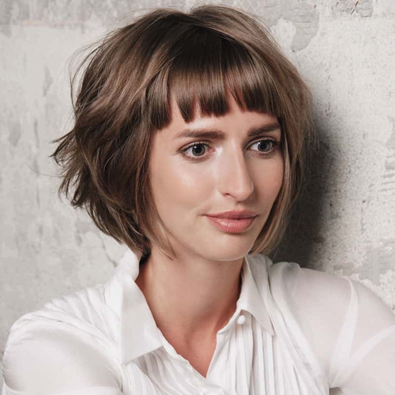 French Bob How To Cutting Tutorial Step By Step with Fringe Moroccanoil