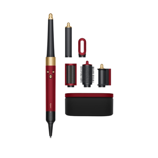 Dyson Airwrap i.d.™ in limited-edition Red Velvet & Gold, featuring styling attachments and a matching storage case. A special edition designed for Lunar New Year and Valentine's Day.