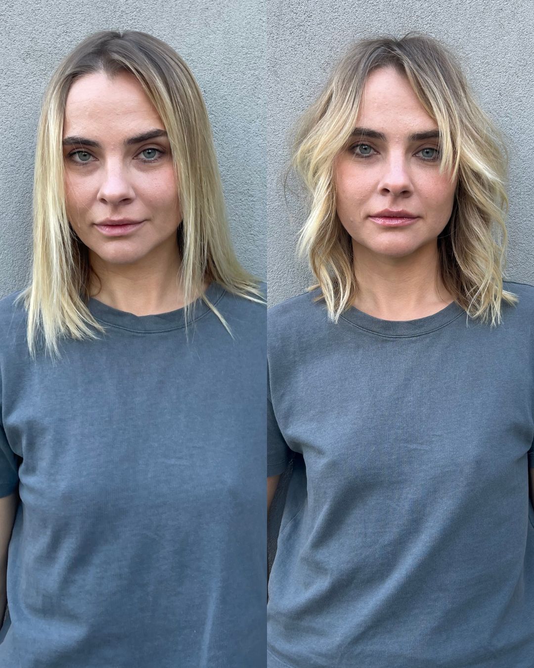 before and after haircut