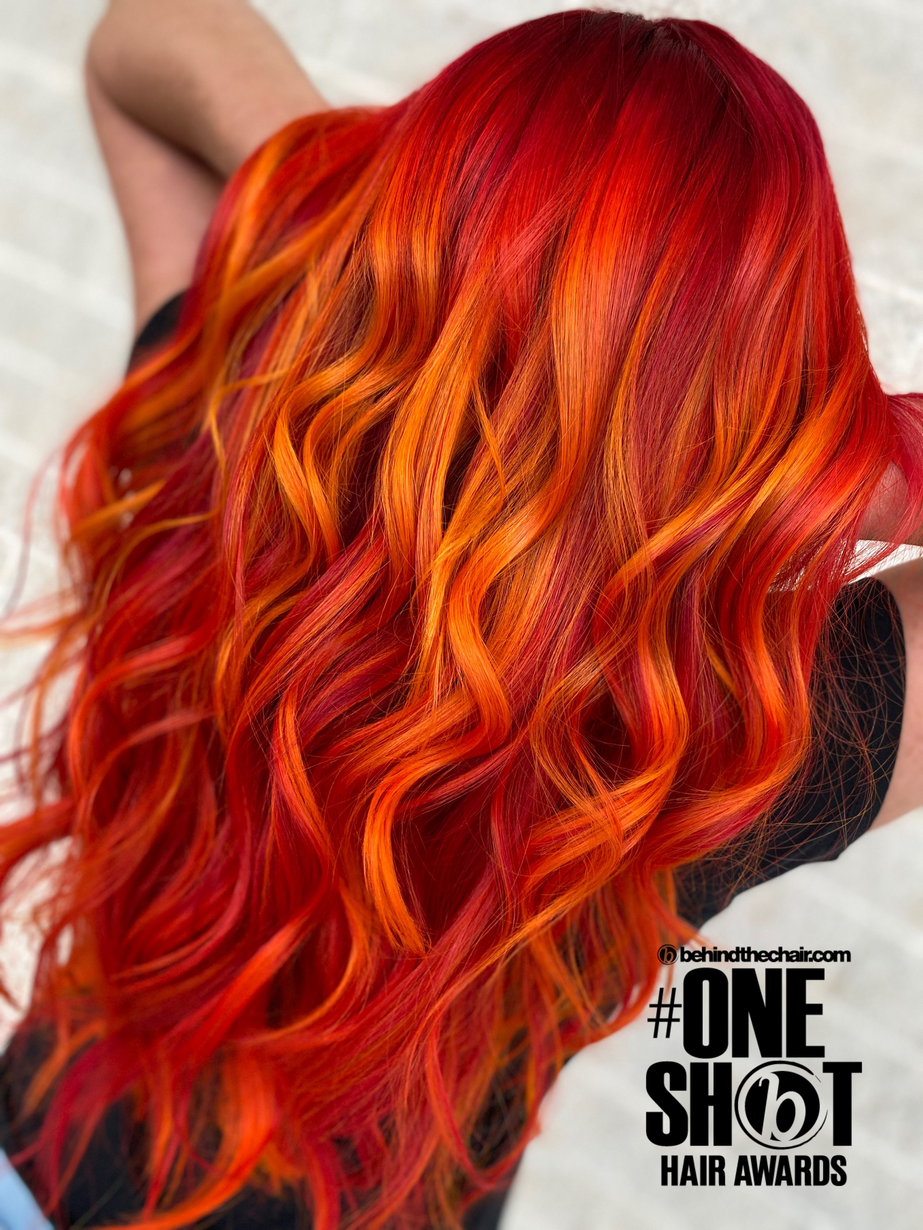 Vicks Glamgarage — Reds ONESHOT Hair Awards entry