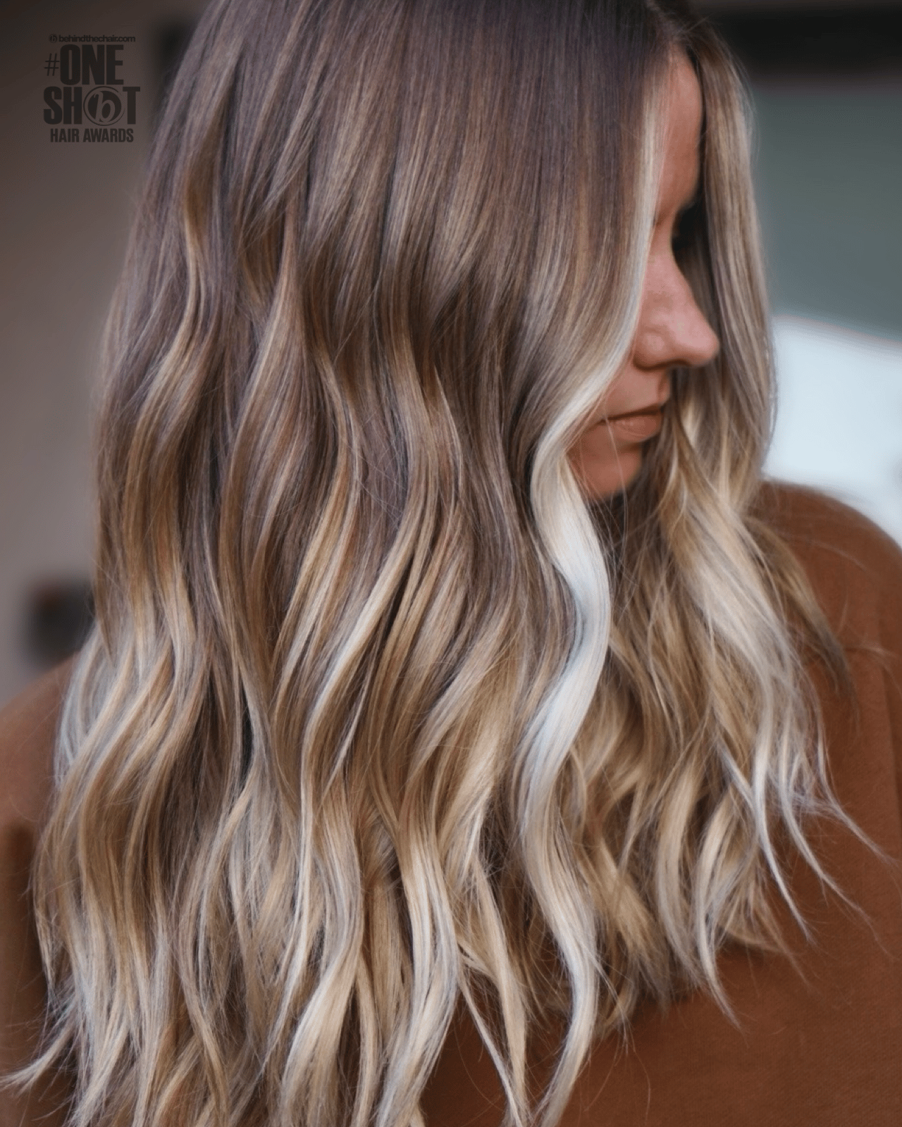 LJ Sharman — Warm Balayage ONESHOT Hair Awards entry