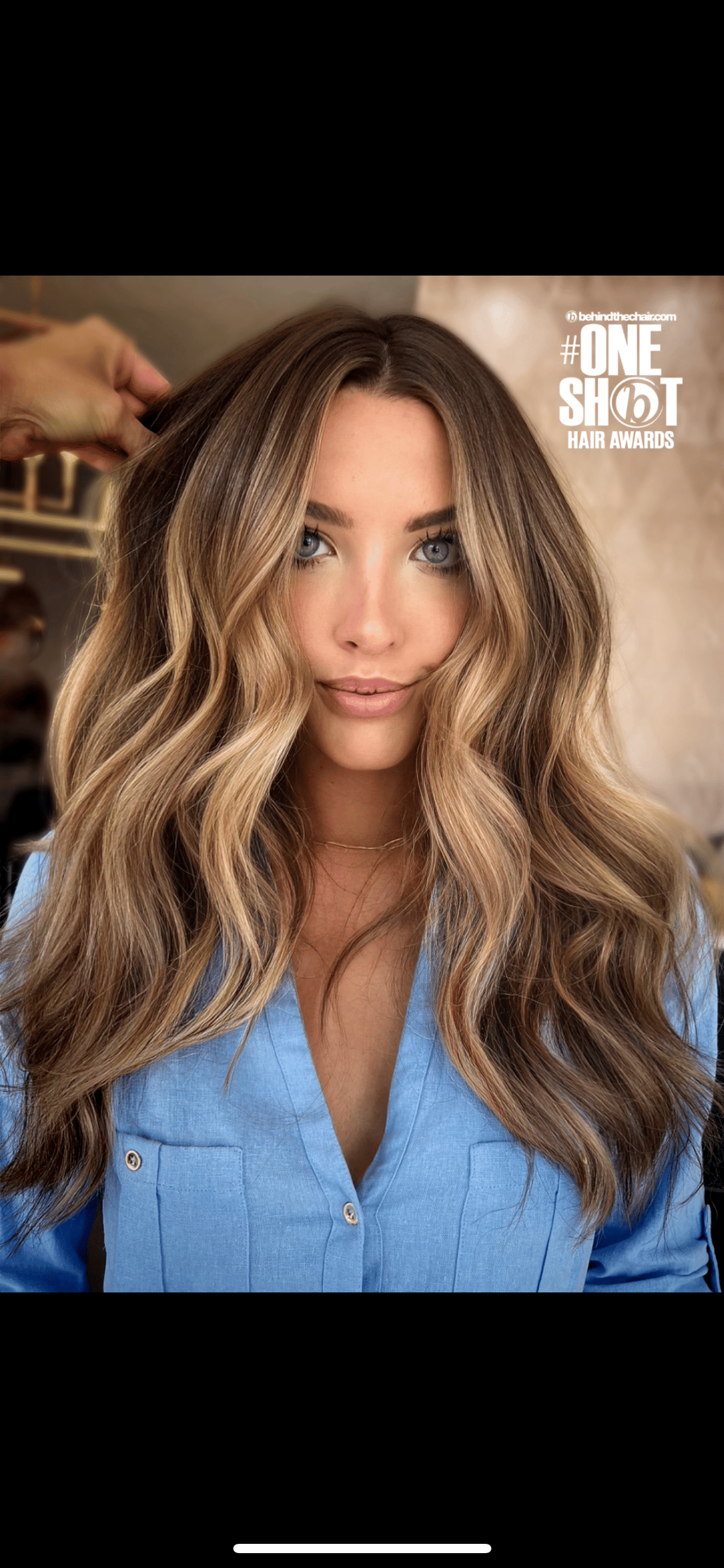 Ellie Block — Warm Balayage ONESHOT Hair Awards entry
