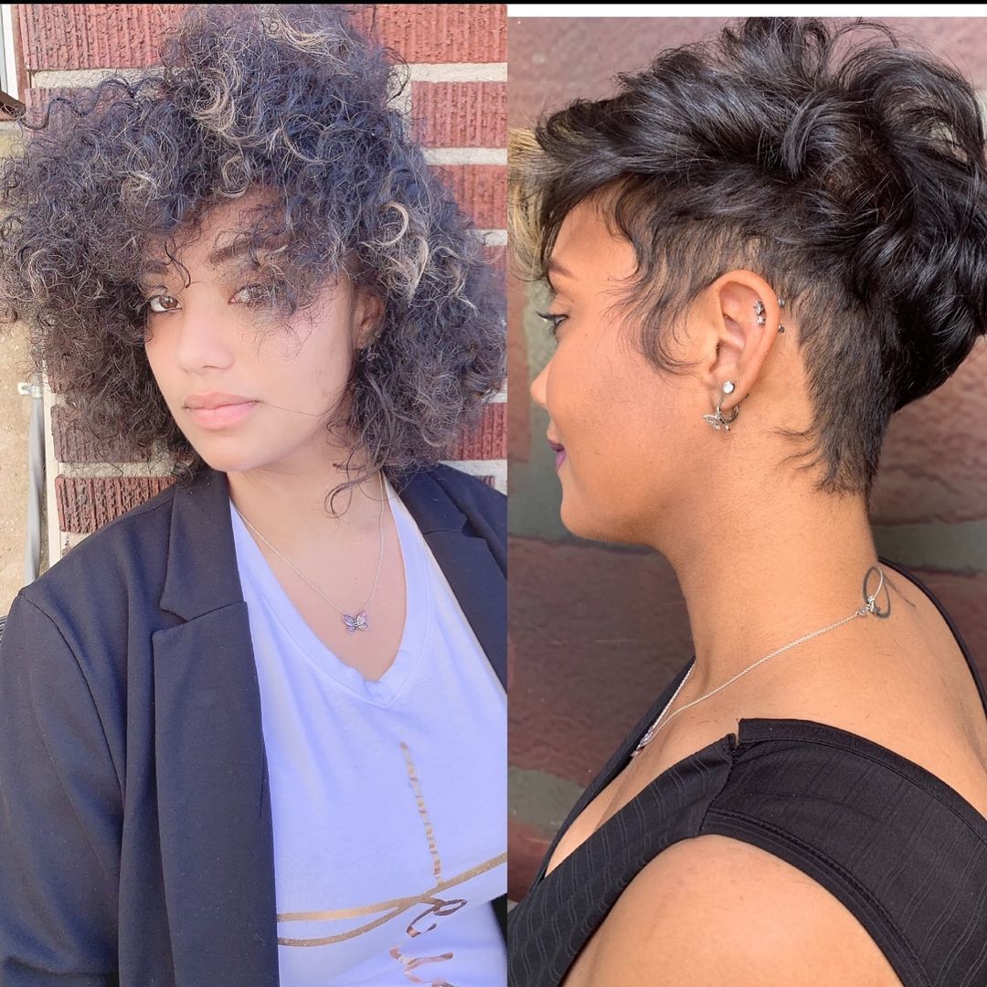 Najah Aziz — Cut Transformation ONESHOT Hair Awards entry