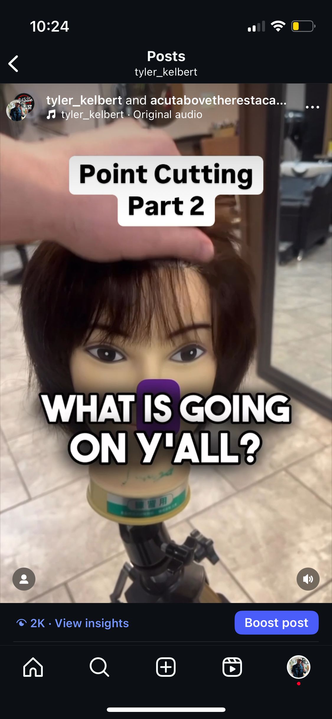 Tyler Kelbert — Cut Video ONESHOT Hair Awards entry
