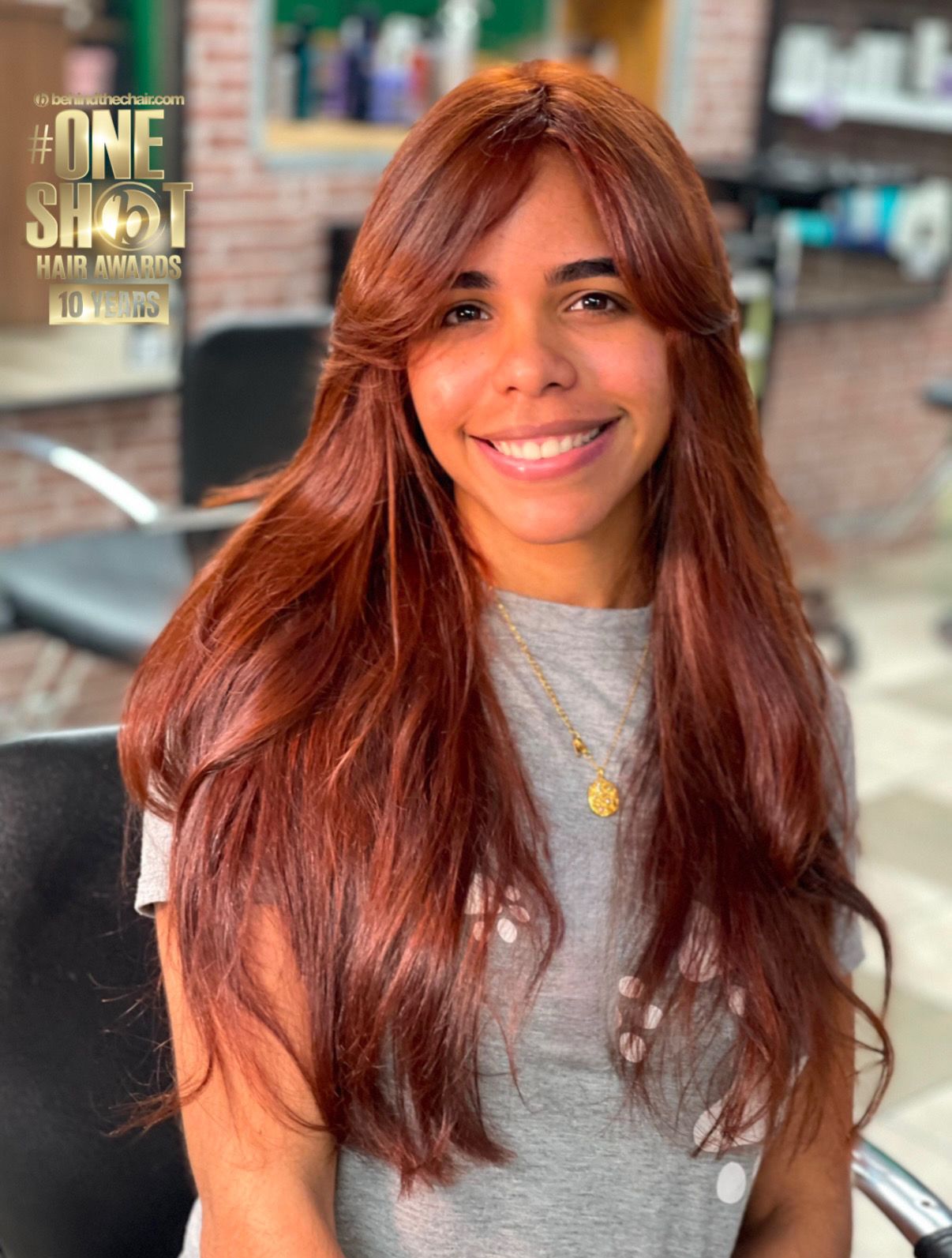 Krystal Yournet — Reds ONESHOT Hair Awards entry