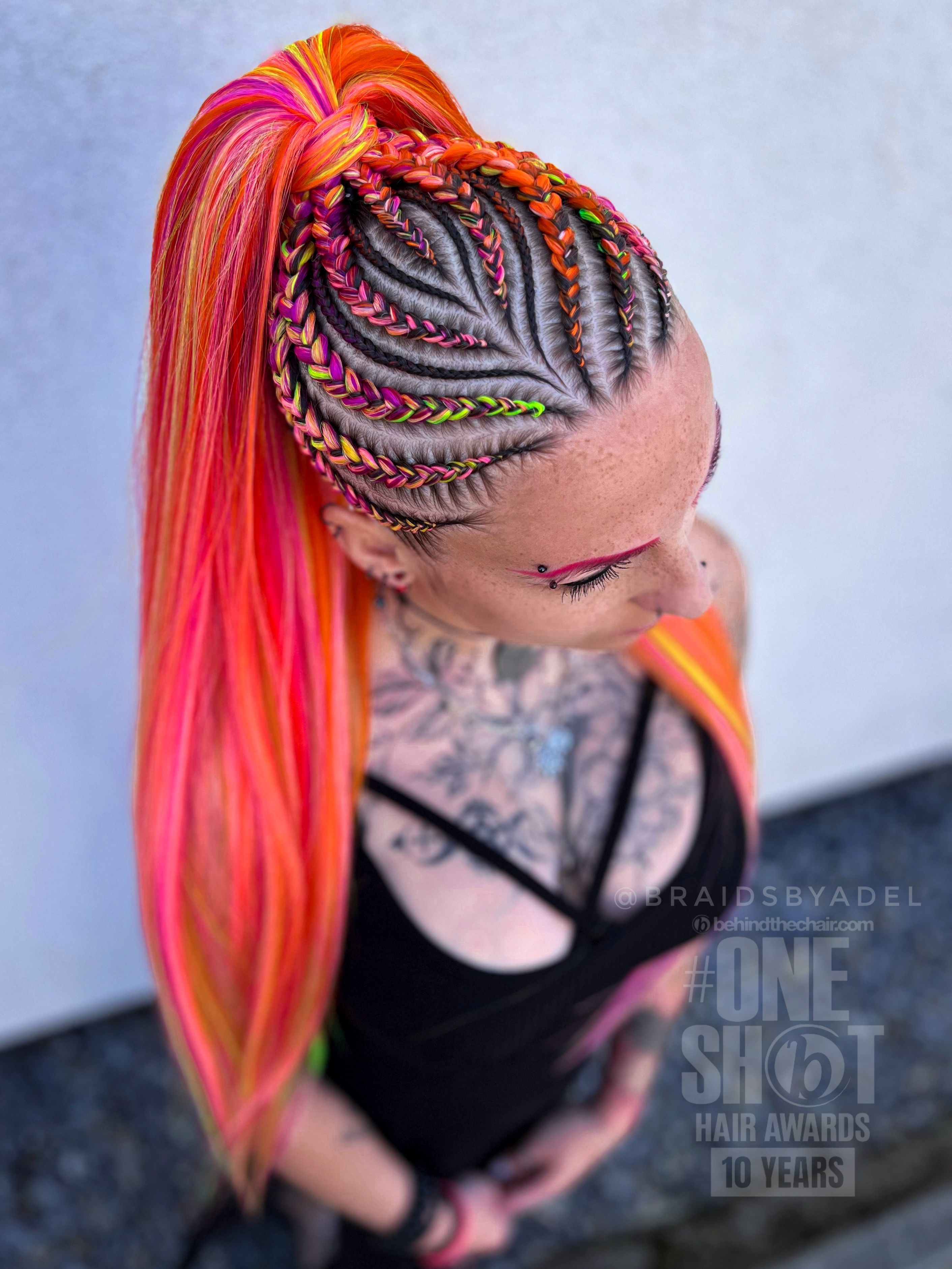 AdéLA Hanusová — Intricate Braids & Twists ONESHOT Hair Awards entry
