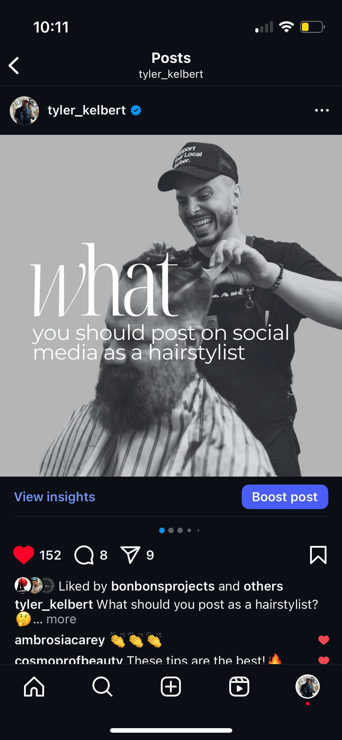 Tyler Kelbert — Educational Post ONESHOT Hair Awards entry