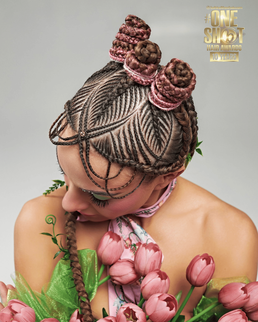 Dasha Zhukova — Intricate Braids & Twists ONESHOT Hair Awards entry