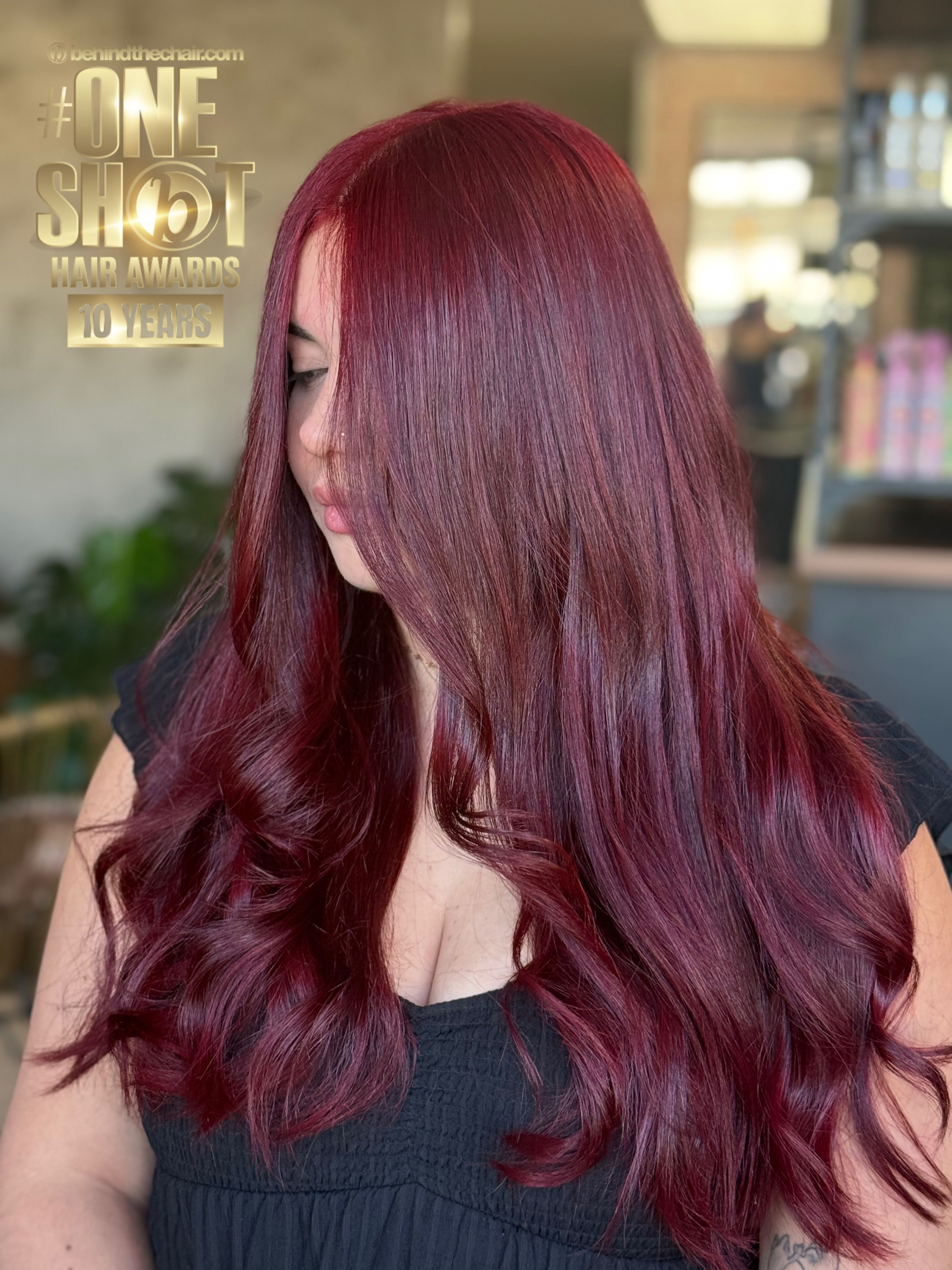 Krystal Yournet — Reds ONESHOT Hair Awards entry