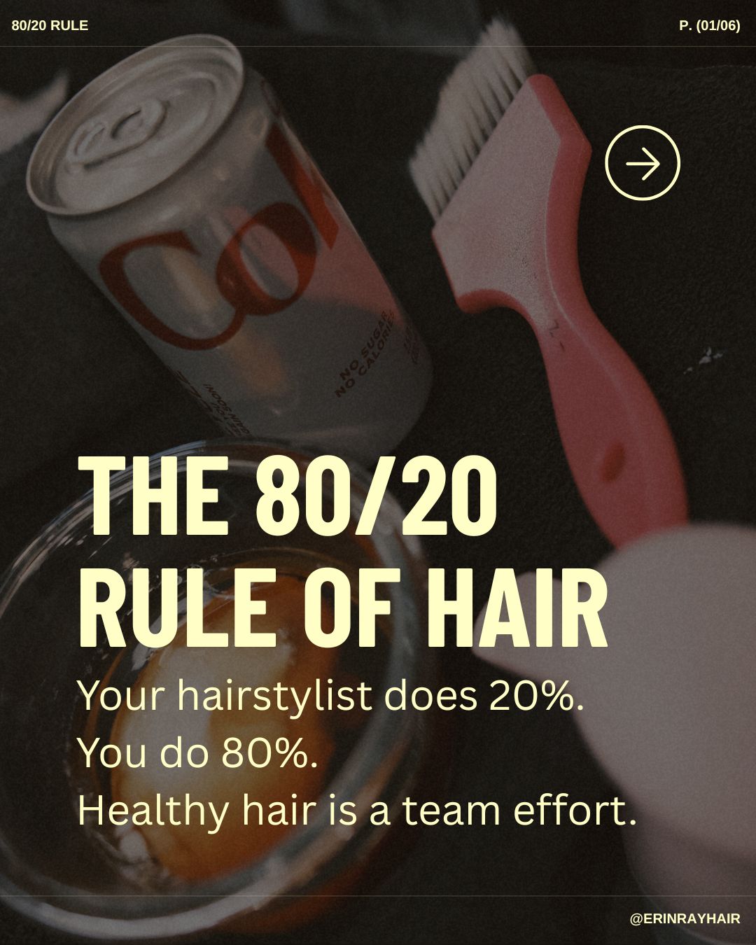 Erin Ray — Educational Post ONESHOT Hair Awards entry