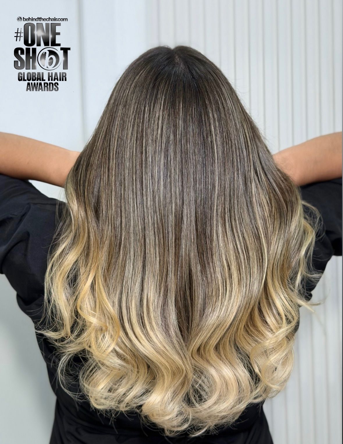 Angie Alvarado — Warm Balayage ONESHOT Hair Awards entry